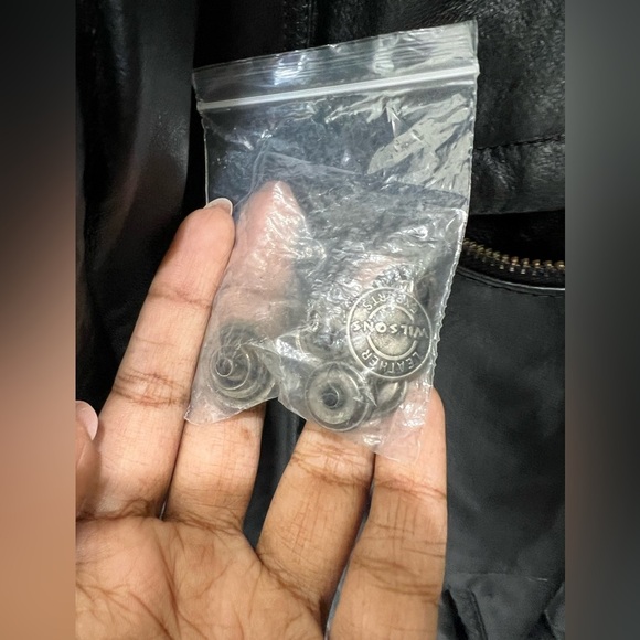 Wilson’s Leather Oversize Hooded Leather Jacket In Size M - Picture 6 of 8